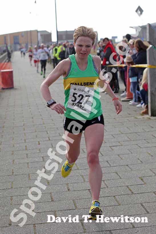Stacey Rogers (Wallsend)  2nd in the womens Transped Blyth Valley 10k.